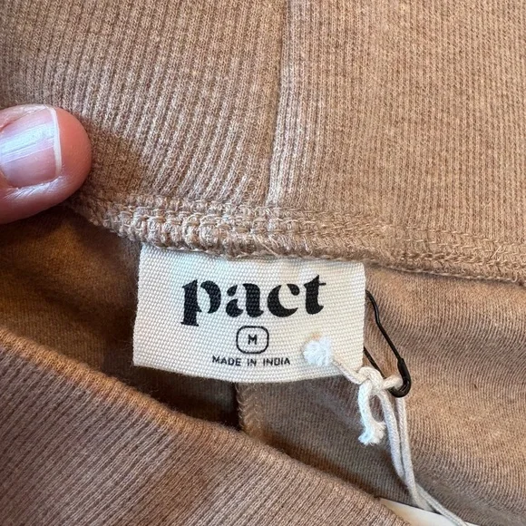 NWT Pact Wide Leg Sweatpants Capris - Picture 7 of 10